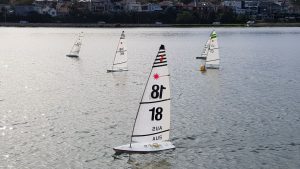 Dobroyd RC laser going to windward